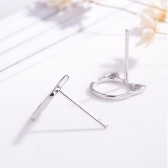 NEW Meow Meow Cat Necklace NWT NEW Silver Tone - Picture 4 of 12